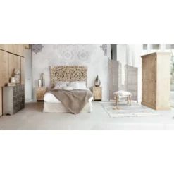 Maisons Du Monde Têtes De Lit Tête De Lit 160 Sculptée En Manguier Massif -SURMATELAS Soldes tete de lit 160 sculptee en manguier massif 1000 0 29 146727 4