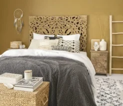 Maisons Du Monde Têtes De Lit Tête De Lit 160 Sculptée En Manguier Massif -SURMATELAS Soldes tete de lit 160 sculptee en manguier massif 1000 0 29 146727 6