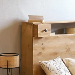 Dendro Têtes De Lit Tête De Lit 160 X 122 Avec Tiroirs Bois Massif -SURMATELAS Soldes tete de lit 160 x 122 avec tiroirs bois massif 2