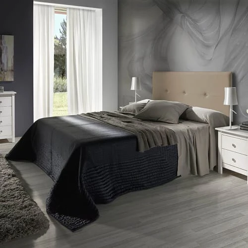 HOMN Têtes De Lit Tête De Lit 160x55 Cm Taupe, Capitonnée Cuir Synthétique 4 HOMN Têtes De Lit Tête De Lit 160x55 Cm Taupe, Capitonnée Cuir Synthétique – Image 2