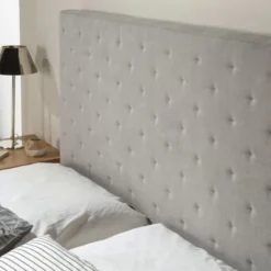 HOMN Têtes De Lit Tête De Lit 160x60 Cm Couleur Gris, 8 Cm D'épaisseur -SURMATELAS Soldes tete de lit 160x60 cm couleur gris 8 cm d epaisseur 3