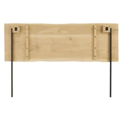 Maisons Du Monde Têtes De Lit Tête De Lit 180 En Chêne Massif Et Métal Noir -SURMATELAS Soldes tete de lit 180 en chene massif et metal noir 1000 5 40 198480 4