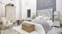 Maisons Du Monde Têtes De Lit Tête De Lit 180 En Manguier Massif Sculpté Blanc -SURMATELAS Soldes tete de lit 180 en manguier massif sculpte blanc 1000 14 5 186555 2