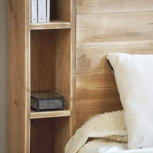 Dendro Têtes De Lit Tête De Lit 198 X 120 Avec Rangement Bois Massif 5 Dendro Têtes De Lit Tête De Lit 198 X 120 Avec Rangement Bois Massif – Image 3