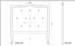 Hellin Têtes De Lit Tête De Lit 90 Capitonnée -SURMATELAS Soldes tete de lit 90 capitonnee 3
