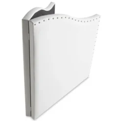 HOMN Têtes De Lit Tête De Lit Avec Des Clous 160x95 Cm Blanc -SURMATELAS Soldes tete de lit avec des clous 160x95 cm blanc 2