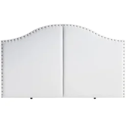 HOMN Têtes De Lit Tête De Lit Avec Des Clous 160x95 Cm Blanc