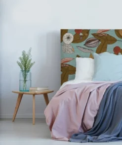 MyQuintus Têtes De Lit Tête De Lit Avec Housse Bleu 140 Cm -SURMATELAS Soldes tete de lit avec housse bleu 140 cm 15