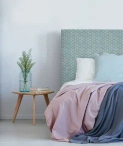 MyQuintus Têtes De Lit Tête De Lit Avec Housse Bleu 140 Cm -SURMATELAS Soldes tete de lit avec housse bleu 140 cm 5