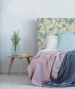 MyQuintus Têtes De Lit Tête De Lit Avec Housse Bleu 160 Cm -SURMATELAS Soldes tete de lit avec housse bleu 160 cm 15