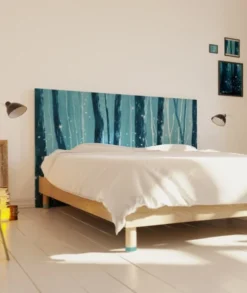 MyQuintus Têtes De Lit Tête De Lit Avec Housse Bleu 160 Cm -SURMATELAS Soldes tete de lit avec housse bleu 160 cm 23