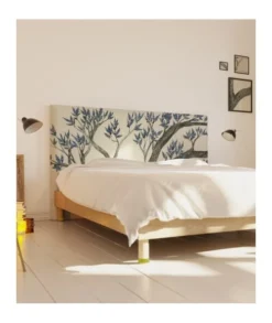 MyQuintus Têtes De Lit Tête De Lit Avec Housse Bleu 180 Cm -SURMATELAS Soldes tete de lit avec housse bleu 180 cm 19