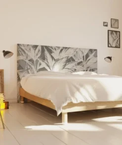 MyQuintus Têtes De Lit Tête De Lit Avec Housse Gris 140 Cm -SURMATELAS Soldes tete de lit avec housse gris 140 cm 1