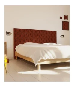 MyQuintus Têtes De Lit Tête De Lit Avec Housse Ocre Rouge 160 Cm -SURMATELAS Soldes tete de lit avec housse ocre rouge 160 cm 1