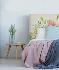 MyQuintus Têtes De Lit Tête De Lit Avec Housse Rose 140 Cm -SURMATELAS Soldes tete de lit avec housse rose 140 cm 11