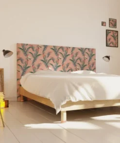 MyQuintus Têtes De Lit Tête De Lit Avec Housse Rose 160 Cm -SURMATELAS Soldes tete de lit avec housse rose 160 cm 1