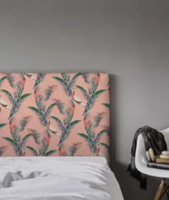 MyQuintus Têtes De Lit Tête De Lit Avec Housse Rose 160 Cm -SURMATELAS Soldes tete de lit avec housse rose 160 cm 4