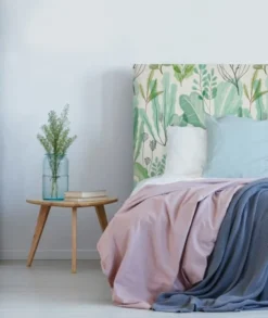 MyQuintus Têtes De Lit Tête De Lit Avec Housse Vert 140 Cm -SURMATELAS Soldes tete de lit avec housse vert 140 cm 23