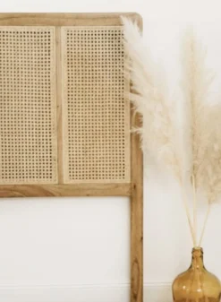 Saudara Collections Têtes De Lit Tête De Lit Bois Et Cannage -SURMATELAS Soldes tete de lit bois et cannage 2