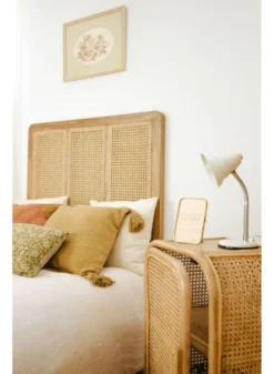 Saudara Collections Têtes De Lit Tête De Lit Bois Et Cannage -SURMATELAS Soldes tete de lit bois et cannage 3