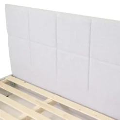 Homifab Têtes De Lit Tête De Lit Capitonnée En Tissu Gris Clair 140 Cm -SURMATELAS Soldes tete de lit capitonnee en tissu gris clair 140 cm 11