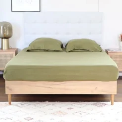 Homifab Têtes De Lit Tête De Lit Capitonnée En Tissu Gris Clair 140 Cm -SURMATELAS Soldes tete de lit capitonnee en tissu gris clair 140 cm 5