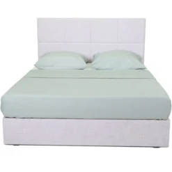 Homifab Têtes De Lit Tête De Lit Capitonnée En Tissu Gris Clair 140 Cm -SURMATELAS Soldes tete de lit capitonnee en tissu gris clair 140 cm 8