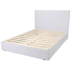 Homifab Têtes De Lit Tête De Lit Capitonnée En Tissu Gris Clair 140 Cm -SURMATELAS Soldes tete de lit capitonnee en tissu gris clair 140 cm 9