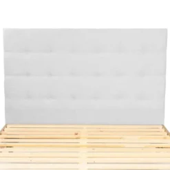 Homifab Têtes De Lit Tête De Lit Capitonnée En Tissu Gris Clair 160 Cm -SURMATELAS Soldes tete de lit capitonnee en tissu gris clair 160 cm 8