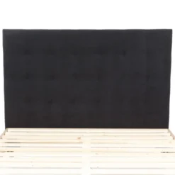 Homifab Têtes De Lit Tête De Lit Capitonnée En Velours Gris Anthracite 160 Cm -SURMATELAS Soldes tete de lit capitonnee en velours gris anthracite 160 cm 2