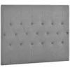 Homcom Têtes De Lit Tête De Lit Capitonnée Rembourrée MDF Coton Polyester Gris -SURMATELAS Soldes tete de lit capitonnee rembourree mdf coton polyester gris