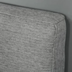 Homcom Têtes De Lit Tête De Lit Capitonnée Rembourrée MDF Coton Polyester Gris -SURMATELAS Soldes tete de lit capitonnee rembourree mdf coton polyester gris 4