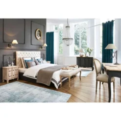 Maisons Du Monde Lits Et Linge De Lit Tête De Lit Capitonnée Vintage En Lin L 180 Cm -SURMATELAS Soldes tete de lit capitonnee vintage en lin l 180 cm 1000 16 39 147270 5