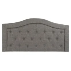 Wadiga Têtes De Lit Tête De Lit Classique Capitonnée Polyester Gris L146cm -SURMATELAS Soldes tete de lit classique capitonnee polyester gris l146cm 6