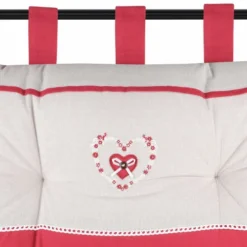 Lovely Casa Têtes De Lit Tête De Lit Coton Rouge 45x70cm -SURMATELAS Soldes tete de lit coton rouge 45x70cm 1