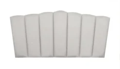 RNT By Really Nice Things Têtes De Lit Tête De Lit En Contreplaqué Et Velours Gris Chaleureux.