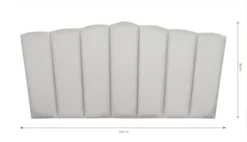 RNT By Really Nice Things Têtes De Lit Tête De Lit En Contreplaqué Et Velours Gris Chaleureux. -SURMATELAS Soldes tete de lit en contreplaque et velours gris chaleureux 3