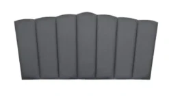 RNT By Really Nice Things Têtes De Lit Tête De Lit En Contreplaqué Et Velours Gris Chaleureux. -SURMATELAS Soldes tete de lit en contreplaque et velours gris froid 4