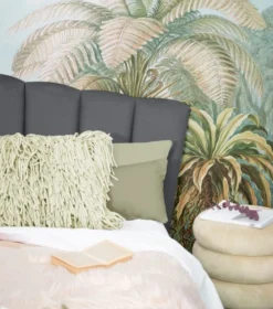 RNT By Really Nice Things Têtes De Lit Tête De Lit En Contreplaqué Et Velours Gris Froid. -SURMATELAS Soldes tete de lit en contreplaque et velours gris froid 6