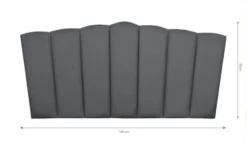 RNT By Really Nice Things Têtes De Lit Tête De Lit En Contreplaqué Et Velours Gris Froid. -SURMATELAS Soldes tete de lit en contreplaque et velours gris froid 8