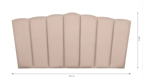 RNT By Really Nice Things Têtes De Lit Tête De Lit En Contreplaqué Et Velours Rose. 6 RNT By Really Nice Things Têtes De Lit Tête De Lit En Contreplaqué Et Velours Rose. – Image 4