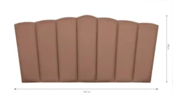 RNT By Really Nice Things Têtes De Lit Tête De Lit En Contreplaqué Et Velours Terre Cuite. -SURMATELAS Soldes tete de lit en contreplaque et velours terre cuite 3