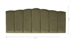 RNT By Really Nice Things Têtes De Lit Tête De Lit En Contreplaqué Et Velours Vert Sauge. -SURMATELAS Soldes tete de lit en contreplaque et velours vert sauge 3