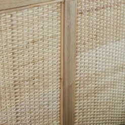 Bois Dessus Bois Dessous Têtes De Lit Tête De Lit En Mindi Massif Et Rotin L160 -SURMATELAS Soldes tete de lit en mindi massif et rotin l160 3