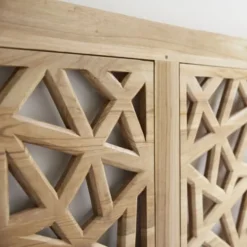 Tikamoon Têtes De Lit Tête De Lit En Teck Massif 210 Cm -SURMATELAS Soldes tete de lit en teck massif 210 cm 2