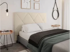 Usinestreet Têtes De Lit Tête De Lit En Tissu BAILA - Beige, Largeur - 160 Cm -SURMATELAS Soldes tete de lit en tissu baila beige largeur 160 cm 2