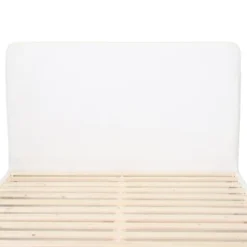 Homifab Têtes De Lit Tête De Lit En Tissu Bouclette Blanc 160 Cm -SURMATELAS Soldes tete de lit en tissu bouclette blanc 160 cm 2