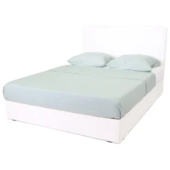 Homifab Têtes De Lit Tête De Lit En Tissu Bouclette Blanc 160 Cm -SURMATELAS Soldes tete de lit en tissu bouclette blanc 160 cm 4