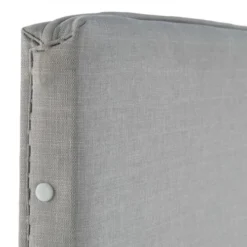 Oviala Têtes De Lit Tête De Lit En Tissu Gris Clair 140 Cm -SURMATELAS Soldes tete de lit en tissu gris clair 140 cm 3