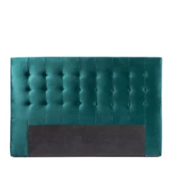 Drawer Têtes De Lit Tête De Lit En Velours 170 Cm Bleu Canard